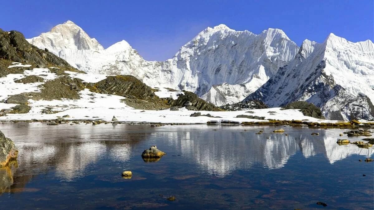 Makalu Base Camp trek with stunning view of Mount Makalu fifth highest peak